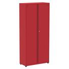 Armário Alto 2 portas Pandin 90 cm (Largura) Inmetro Estrutura e Portas Aço Vermelho c/ Chave