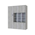 Armário Alto Com nichos E 05 Portas 161,5x135x42cm Wlan135 Snow - Branco