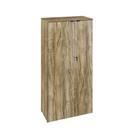 Armário Alto Fechado Com 02 Portas 161,5x80x42cm Wlaf80 Carvalho - Preto