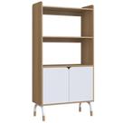 Armário Alto Flexus 80cm - Hanover E Branco