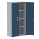Armario Alto Maxxi 2 Portas Azul 3 Prateleiras - Pandin