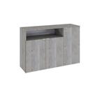 Armário Aparador Com 03 Portas E Nicho 89,5x135x42cm Wlap135 Snow - Branco