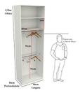 Armário Arara Dupla M15 Closet Lojas Organizador Roupas Mdp