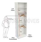 Armário Arara Dupla M22 100% Mdf (closet Lojas Organizador)