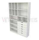 Armário Arara Gaveta Samara M13 100% Mdf closet loja