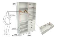 Armário Arara Gaveta Verônica M14 100% Mdf ( Sapato Roupa)
