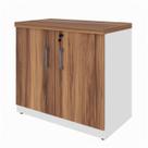 Armário Baixo com 02 Portas 0,800,740,45m NOGAL SEVILHA/BRANCO 34311