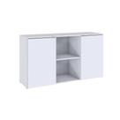Armário Baixo Com 02 Portas E Nicho 75x135x42cm Wlab135 Branco Tx