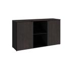 Armário Baixo Com 02 Portas E Nicho 75x135x42cm Wlab135 Preto Tx Com Terracota