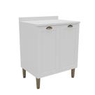 Armário Balcão de Cozinha 2 Portas com Tampo 25mm 70cm 2320 Provençal Yescasa