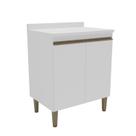 Armário Balcão de Cozinha 70cm com Tampo 25mm e 2 Portas 2408 Yescasa