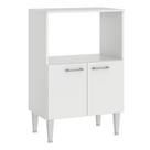 Armário Balcão Fellicci BA04 2 Portas Para Forno De Chão MDP Branco Armário Balcão Fellicci BA04 2 Portas Para Forno De Chão MDP Branco