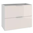 Armário Balcão Gabinete Para Banheiro 80cm Com 03 Gavetas Pietra B06 Branco Brilho - Lyam Decor Armário Balcão Gabinete Para Banheiro 80cm Com 03 Gavetas Pietra B06 Branco Brilho - Lyam Decor