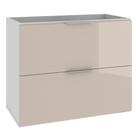 Armário Balcão Gabinete Para Banheiro 80cm Com 03 Gavetas Pietra B06 Gianduia Brilho - Lyam Decor Armário Balcão Gabinete Para Banheiro 80cm Com 03 Gavetas Pietra B06 Gianduia Brilho - Lyam Decor
