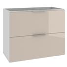 Armário Balcão Gabinete Para Banheiro 80Cm Gianduia Brilho Armário Balcão Gabinete Para Banheiro 80Cm Gianduia Brilho