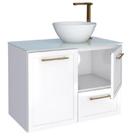 Armário Banheiro 80cm Jambo Branco Cozimax Armario Banheiro 80cm Jambio Branco Cozimax