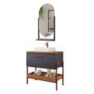 Armário Banheiro 80cm Mdf Porta Pratelei Espelheira Titanium Armário Banheiro 80cm Mdf Porta Pratelei Espelheira Titanium