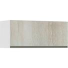 Armário Basculante 90cm 1 Porta Branco Polar C/Legno Crema