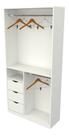 Armário Cabideiro Gaveta Misto M39 100% Mdf Closet Loja