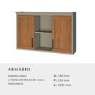 Armario camponesa 2pt nicho 1200 fnd-frj Armario camponesa 2pt nicho 1200 fnd-frj