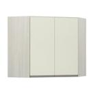 Armário Canto Diagonal 2 Portas Luci Legno Crema C/Kashmir