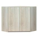 Armário Canto Diagonal Luciane 2 Portas Luci Legno Crema