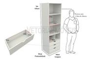 Armário Colmeia Mirela M38 100% Mdf (closet Lojas Expositor)
