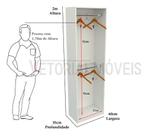 Armário Colmeia Mirela M40 100% Mdf (closet Lojas Expositor)