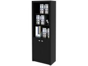 Armário com 2 Portas e 3 Nichos - Preto