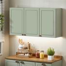 Armário Cozinha Aéreo 120cm 3 Pts Conecta Frizz Verde Mint