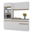 Armário Cozinha Compacta 3 Peças Com Rodapé Mp2177 Made Armário Cozinha Compacta 3 Peças Com Rodapé Mp2177 Made