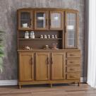 Armário Cozinha Genebra 7 Portas 4 Gavetas Em Madeira Maciça