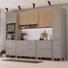 Armário Cozinha Modulada 310cm Lumina Bancada Ilha 100% MDF