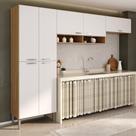 Armário Cozinha Modulada Compacta 270cm 3 Peças Paris Multimóveis MP2298