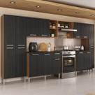 Armário Cozinha Modulada Completa 329,5cm Pequim Top Multimóveis MP3754