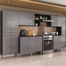 Armário Cozinha Modulada Completa 329,5cm Pequim Top Multimóveis MP3754