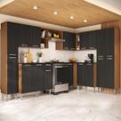 Armário Cozinha Modulada Completa de Canto 464cm Pequim Pop Multimóveis MP3772 Armário Cozinha Modulada Completa de Canto 464cm Pequim Pop Multimóveis MP3772