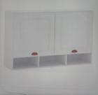 Armário cristal 2 portas com nicho 120 cm