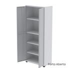 Armário de Aço 2 Portas 4 Prateleiras com Chave AP409SL