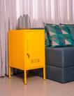 Armário De Aço Decorativo Multiuso Amarelo C/ Chave