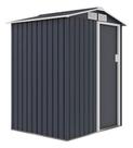 Armario De Aco Para Jardim 186x150x130cm Cinza-escuro