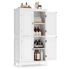 Armário de armazenamento de piso de banheiro VASAGLE White UBBC552P31