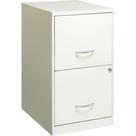 Armário de arquivo Lorell com 2 gavetas 14,2x18x24,5 cm branco