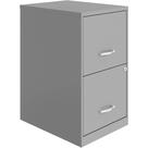 Armário de arquivo Lorell com 2 gavetas 14,2x18x24,5 cm prateado