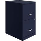 Armário de arquivo Lorell com 2 gavetas 14,2x18x24,5 cm Steel Navy