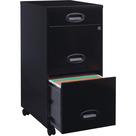 Armário de arquivos Lorell LYS SOHO 18 3 gavetas preto