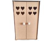 armário de boneca Barbie Reborn mdf cru guarda roupa brinde cabides