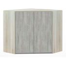 Armário De Canto Diagonal 2 Portas Lis Legno Crema