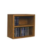 Armário de CD CDracks Solid Oak Desktop or Shelf Capacidade de 52 CDs