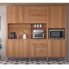 Armário de Cozinha 10 Portas 4 Gavetas Astra Jequitibá - Lukaliam Armário de Cozinha 10 Portas 4 Gavetas Astra Jequitibá - Lukaliam